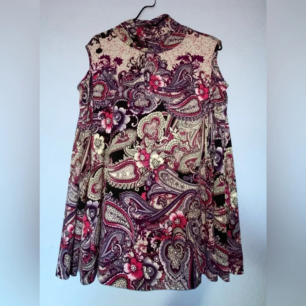 Women’s Susan graver paisley blouse XL - Picture 2 of 8